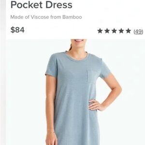 Free Fly Apparel Blue Pocket Maxi Dress